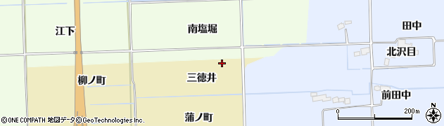 福島県相馬市大曲（三徳井）周辺の地図