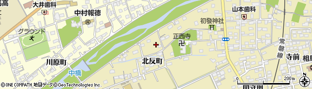 福島県相馬市中野（北川原）周辺の地図
