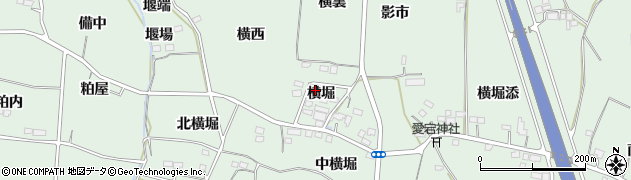 福島県福島市大笹生（横堀）周辺の地図