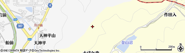 福島県福島市岡島天神平周辺の地図