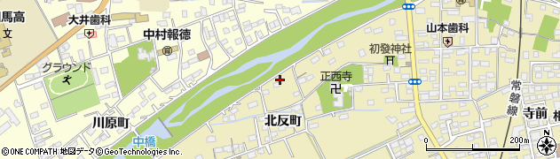 福島県相馬市中野北川原117周辺の地図
