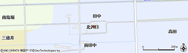 福島県相馬市新田（北沢目）周辺の地図