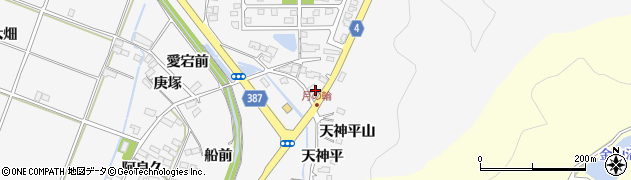 福島県福島市鎌田天神平周辺の地図