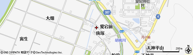 福島県福島市鎌田（庚塚）周辺の地図