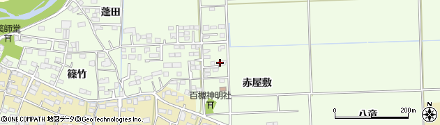 福島県相馬市百槻（赤屋敷）周辺の地図