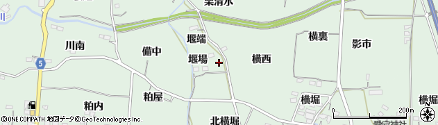 福島県福島市大笹生堰端周辺の地図