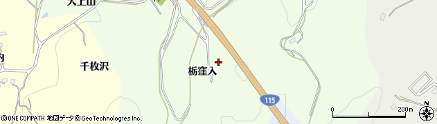 福島県伊達市保原町大柳（栃窪入）周辺の地図