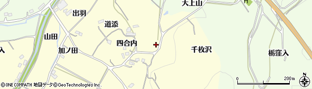 福島県伊達市保原町高成田（千枚沢）周辺の地図