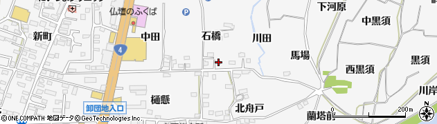 福島県福島市鎌田石橋10周辺の地図