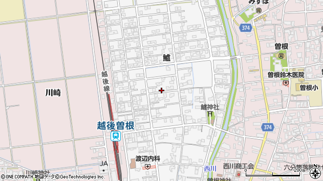 〒959-0421 新潟県新潟市西蒲区鱸の地図