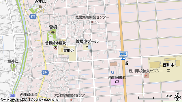 〒959-0422 新潟県新潟市西蒲区曽根の地図
