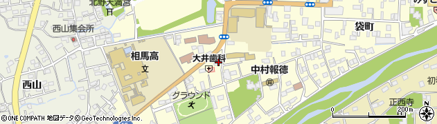 福島県相馬市中村（大手先）周辺の地図