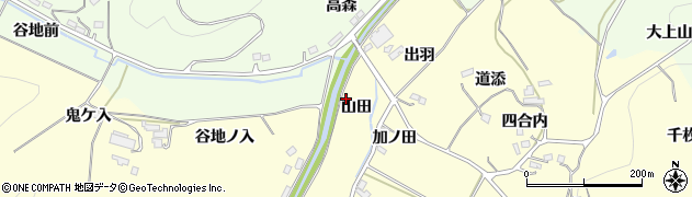 福島県伊達市保原町高成田（山田）周辺の地図