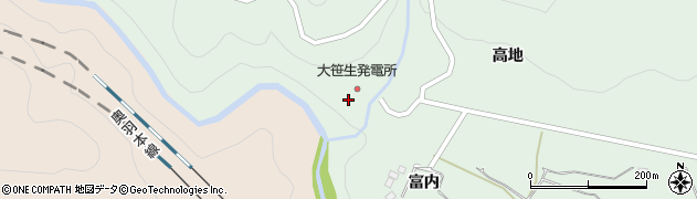 福島県福島市大笹生（早坂）周辺の地図