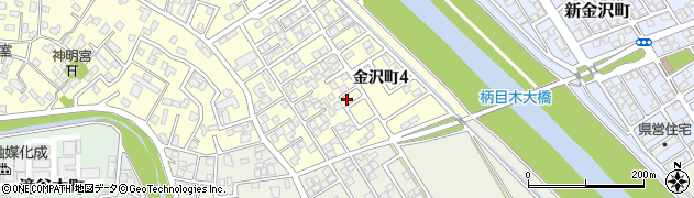 新潟県新潟市秋葉区金沢町4丁目周辺の地図