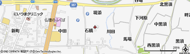 福島県福島市鎌田石橋15周辺の地図