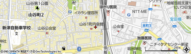 新潟学習社教室本部　新津教室周辺の地図