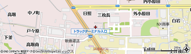 福島県福島市飯坂町平野（狢）周辺の地図