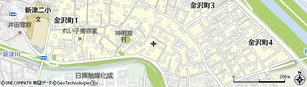新潟県新潟市秋葉区金沢町3丁目周辺の地図