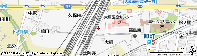 福島県福島市鎌田（塚田）周辺の地図