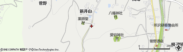 福島県伊達市保原町所沢新井山52周辺の地図