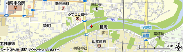 宇多川橋周辺の地図