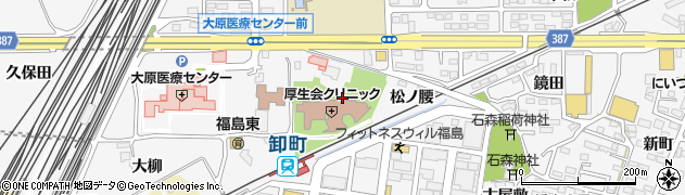 福島県福島市鎌田門丈壇周辺の地図