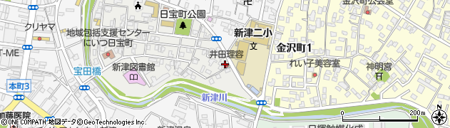 井田理容院周辺の地図