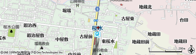 桜水駅周辺の地図