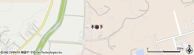 福島県伊達市霊山町山野川（不動下）周辺の地図