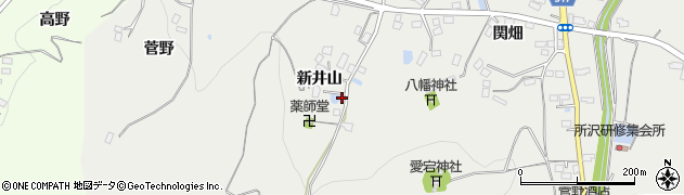 福島県伊達市保原町所沢新井山17周辺の地図