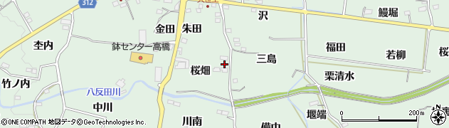 福島県福島市大笹生（桜畑）周辺の地図