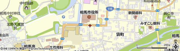 相馬市役所前周辺の地図