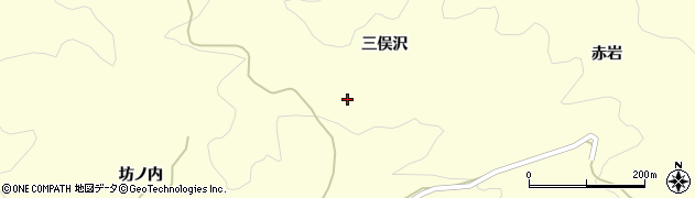 福島県伊達市霊山町大石三俣沢周辺の地図