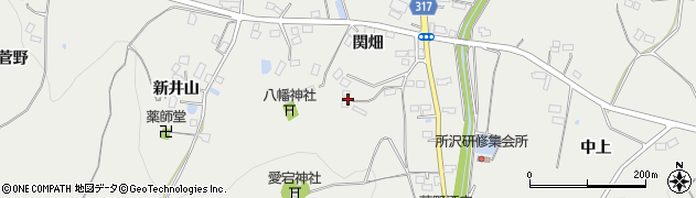 福島県伊達市保原町所沢周辺の地図