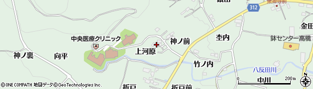 福島県福島市大笹生（上河原）周辺の地図