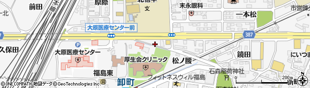 福島県福島市鎌田御仮家94周辺の地図