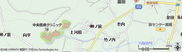 福島県福島市大笹生神ノ前周辺の地図