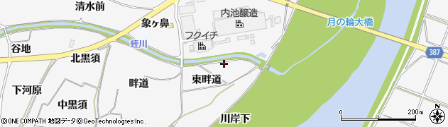福島県福島市鎌田東畔道5周辺の地図