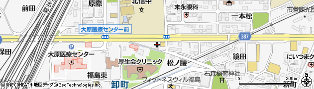 福島県福島市鎌田御仮家95周辺の地図