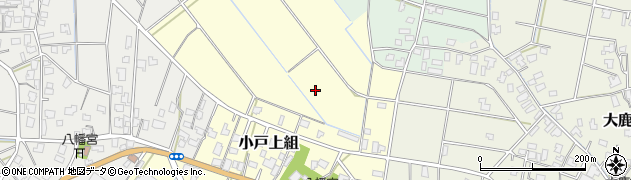 新潟県新潟市秋葉区小戸上組周辺の地図