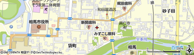 福島県相馬市中村（宇多川町）周辺の地図