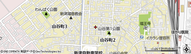 新潟県新潟市秋葉区山谷町周辺の地図