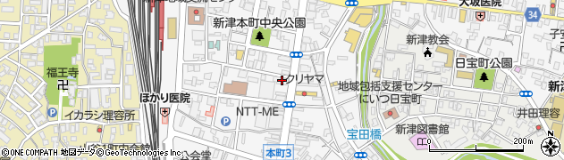 第四北越銀行新津中央支店周辺の地図