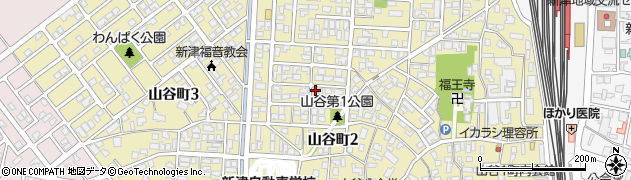 新潟県新潟市秋葉区山谷町2丁目周辺の地図