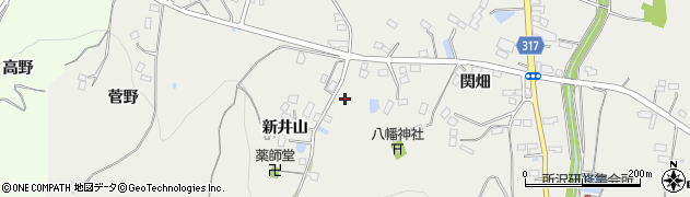 福島県伊達市保原町所沢新井山62周辺の地図