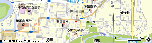 福島県相馬市中村大町7周辺の地図