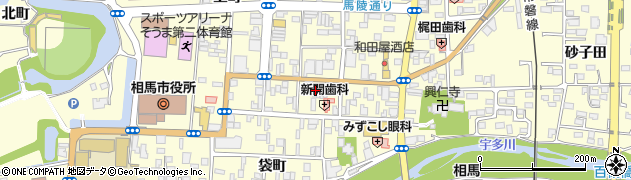 福島県相馬市中村大町24周辺の地図