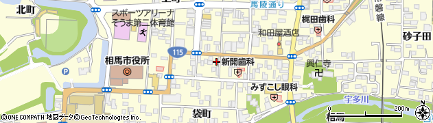福島県相馬市中村大町28周辺の地図