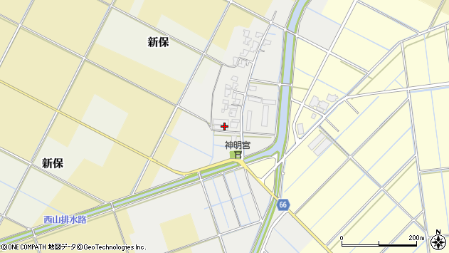 〒959-0437 新潟県新潟市西蒲区中島の地図